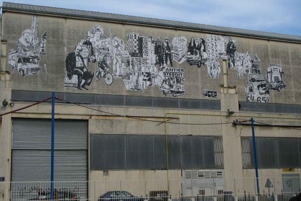 sarah, guilbaud, nantes, streetart, graffiti, collage, Jéronimo